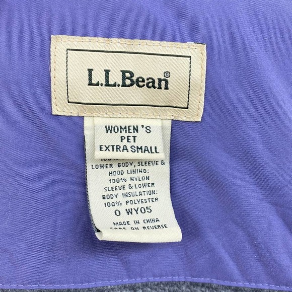 L.L. Bean Insulated Hooded Jacket XS P - Picture 7 of 12
